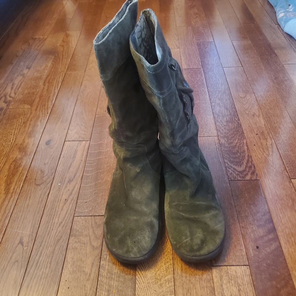 Roxy Green Winter Rain Boots Mid-Calf